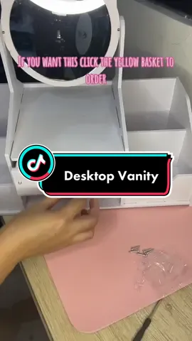 Why I’m so inlove 🌸🥰 #fyp #foryou #foryoupage #foryourpage #desktop #vanitymirror #mirror #vanity #perfectgift #cute #aesthetic #teamputi #pretty #makeup #organizer 