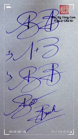 Học Ký Cùng Cam - Tập 2: Chữ B. #xuhuong #chuky #LearnOnTikTok #B 