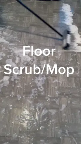 First time scrubbing my floors with this broom soooo much better than being on my knees 😭😅🧼🫧🧽🧹#cleaning #cleantiktok #satisfying #motivationcleaning #fyp #foryoupage #scrubbing #asmr 