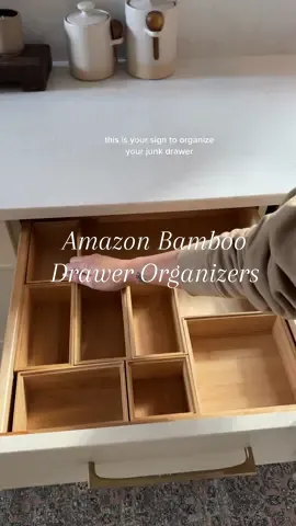 amazon bamboo drawee organizers + $36 label maker FTW #drawerorganization #amazonfinds #organization #asmrsounds 