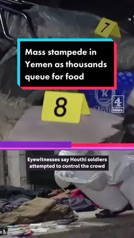 At least 80 are dead after a stampede for food handouts in Yemen's capital Sana'a #c4news #stampede #Ramadan #yemen #saudi