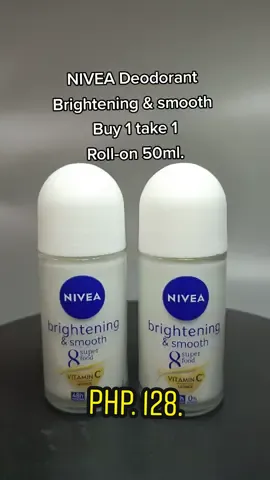A refreshing formula that leaves your underarm skin brighter and smoother, letting you feel fresh all day for up to 48 hours. #nivea #buy1get1 #viral #brightening #rollon #smooth #deo #beauty #mypage #fyp #foryoupage #joys 