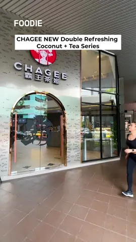 CHAGEE newly launched Double Refreshing Coconut + Tea series comes in Water Chestnut Gem that burst in your mouth 😍