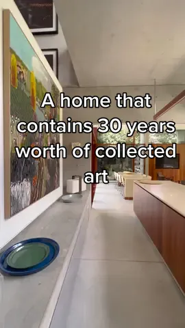 An exceptional home with an exceptional art collection, we couldn’t be more jealous. #art #artwork #artcollector #artcollection #houseoftiktok #architecture #architecturelovers #superhouse #luxurylife 