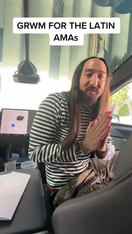 my car IS the green room #grwm #latinamas #getreadywithme 