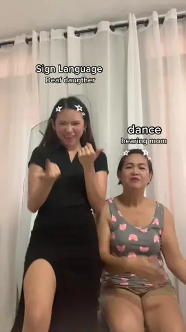 I love y’all! This is so cute mommy🤣 #fyp #cupid #dance #signlanguage #fypシ #momanddaugther #momanddaugther 