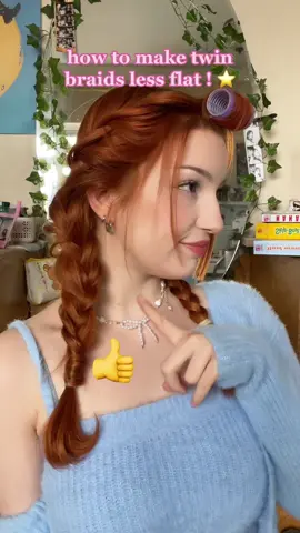how to add more volume to twin braids / plaits !! 💗 soo this is kinda an intermediate style , it took me a long time to first learn how to fishtail so if youd like a longer & slower tutorial pls lmk & ill be happy to make it for you <33 ( i forgot to set the timing to 30 sec lol) #foryou#hairstyles#hairtutorial#cutehairstyles 