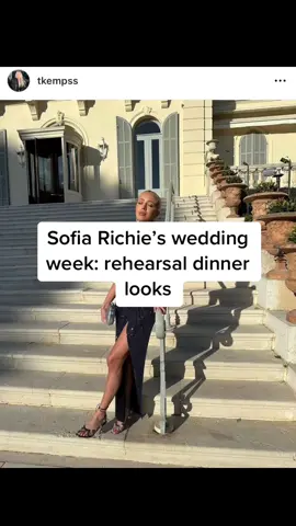 I can’t wait to see Sofia Richie’s rehearsal dinner look #greenscreen #sofiarichie #sofiarichiewedding #elliotgrainge 