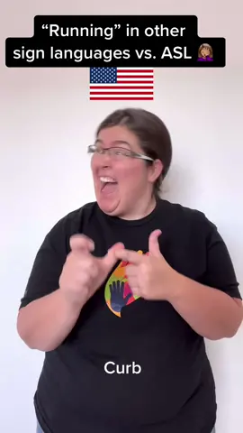 How to sign “run” in world sign languages compared with #ASL 😉 #deafworld #signlanguage 