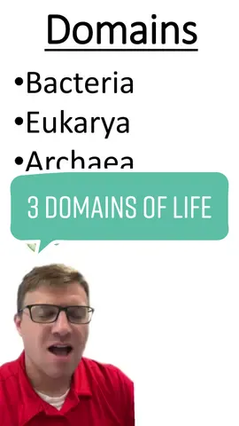 Three domains of life #domain #taxonomy #biology #Science  #bacteria #eukarya #archaea  #greenscreen 