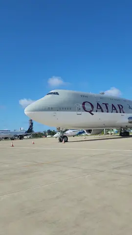 A visit from Qatar Amiri B747-800 🇶🇦✈️ #aviation #planespotter #trending #foryou #boeing #b747 #qatarairways 