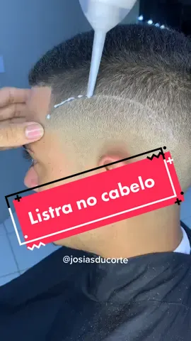 Listra no corte degradê #cabelo #estilo #barbearia #trend #barbershop #listranocabelo 