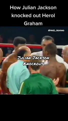 Julian Jackson  - Knockout. Many believe the punch Julian Jackson landed to knockout Herol Graham was luck. Graham was by all means out boxing Jackson but as we see here, Jackson had picked up on Grahams tendency to throw double lead left hands and the 2,1,2 and he had been looking to land his counter from the opening round... #boxing #BoxingKnockouts #knockouts #BoxingVideos #BoxingTips #boxinghighlights #julianjackson #thehawk #BestBoxingMoments #BestKnockoutsEver #fayzboxing #BestBoxingClips 