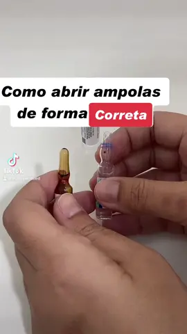 Segue essa dica para te ajudar na abertura das ampolas com rapidez e segurança! #enfermagem #tecnicoemenfermagem #enfermaira