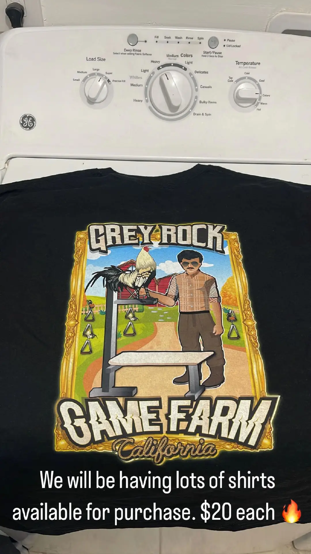 Shirts are now available guys! $20 pick or $25 shipped🔥🔥 we really appreciate everyone who supports Grey Rock. Dm me if interested🙌