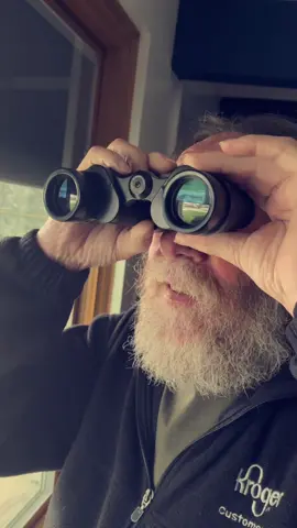 Apparently, my dad is birdwatching 🐦🤣💀 #spying #binoculars #birdwatching 