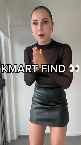If you need an excuse to go to kmart, here it is. #kmartfinds #kmartaustralia #kmartaus #fauxleatherskirt #OOTD #saturdaynightout 