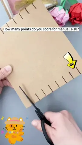 Use cardboard to make a loom and knit a handkerchief with your children.