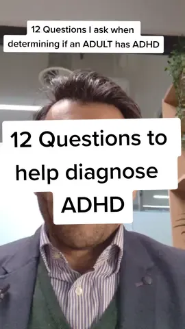 12 Questions to help determine if adults have ADHD. #adhd #adhdcheck #adhdinwomen #adhdawareness #mentalhealthmatters #neurodivergent 