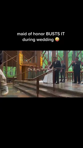 #funnyfail #fall #slipnslide #americasfunniesthomevideos #wedding #maidofhonor #bride #fyp 