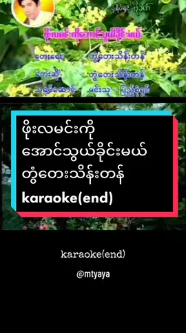 #တွံတေးသိန်းတန် #ဖိုးလမင်းကိုအောင်သွယ်ခိုင်းမယ် #မြန်မာသံစဥ် #ကာရာအိုကေ #thankb4youdo #thankyoumyanmar #tiktokmyanmar2023 #karaoketiktok #tiktokuni 
