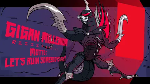 Gigan is a Menace! #godzilla #gojira #kaiju #monster #animation #cartoon #gigan #monsterverse #kingghidorah