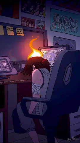 Lo-Fi beats to feel burnt out to. #lofi #lofihiphop #lofianime #lofichill #lofibeat #anime #animationloop #loop #burntout #burnout #2danimation #animationshort #animetiktok 
