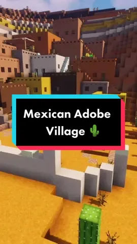 Minecraft Mexican Adobe Style Village Timelapse 🌵 ➡️ Check out the full video over on my youtube channel! #Minecraft #mexican #timelapse #gaming #thewalkingwhale #adobe #desert #wildwest #badlands #mesa 