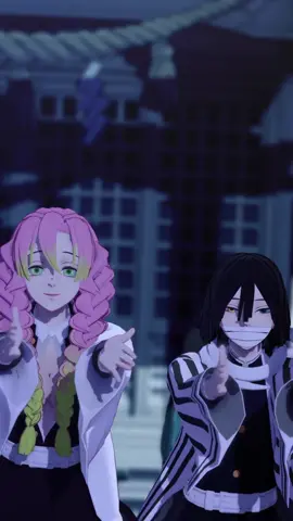 i love them so much 🥹😭😭🥹😭🥹 #mmd #mikumikudance #kny #demonslayer #misturikanroji #obanaiiguro if anyone guesses what dance tengen is doing in the back ill let them choose my next vid 😎 