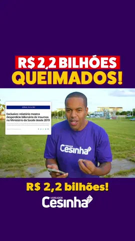 Enquanto tem gente sofrendo, o Ministério da Saúde JOGOU R$ 2,2 BILHÕES DE REMÉDIOS NO LIXO! 😡 Enquanto você vai buscar um remédio no posto de saúde e não tem, o Ministério da Saúde joga bilhões no lixo. Esse é o Brasil. 😞 Mais de R$ 2,2 bilhões em insumos de saúde, como vacinas e medicamentos, foram jogados na lata do lixo em 2019, segundo um levantamento da Câmara dos Deputados. ❌ Dinheiro do seu, do meu e dos nossos impostos. Remédios que venceram, estragaram sem serem sequer distribuídos. 🤯 E não é algo de um governo. Acontece todos os anos. Aconteceu no último governo e segundo o levantamento, vai acontecer no atual. ⏳ O dinheiro público e a saúde pública precisam ser levadas a sério. Não pode faltar remédio para quem paga impostos enquanto quem cobra impostos joga remédio no lixo. ✅ #cesinha #vereadorcesinha #pelotas #pelotasRS #saúde #dinheiro #remédio 