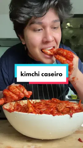 segunda tentativa de fazer kimchi em casa kkkk deu melhor que imaginava  #kimchi #koreanfood #comidacoreana 