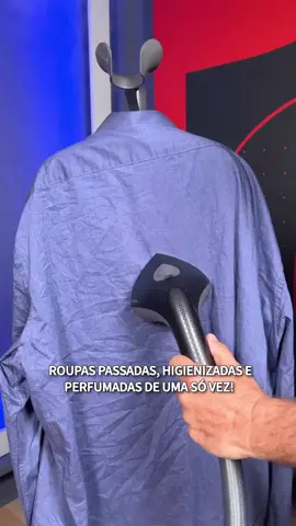 É ideal para quem não tem prática - porque com ele a chance de queimar suas roupa é ZERO! 😱 #steamer #roupas #passarroupa #polishop #limpeza #lançamento
