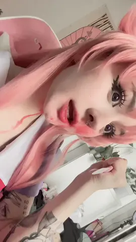 me to every girls around u #cosplay #yunogasai #yunogasaicosplay #egirl #couple FAKE BLOOD FAKE KNIFE