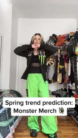 new trend prediction #monstermerch #monsterenergy #grwm #neongreen 