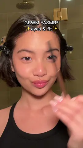 love using eyeliner as eyeshadowww #grwmasmr 