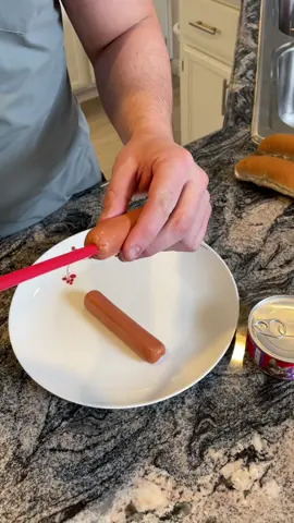 The MYSTERY meat hotdog prank🫢 #hotdogprank #foodprank #prankster #hotdogchallenge 