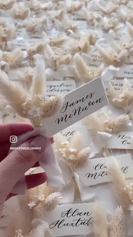 Dried Boho Flower Place Cards  What a better way to show your guests you care with their own personal place card on their place setting 💕  #placecard #placecardtable #placecards #placesetting #placesettingideas #placesettings #wedding #weddinguk #weddingvenueuk #weddingtables #weddingtablesetting #weddingtabledecor #weddingtablescape #eventplanner #eventplanning #weddingplanner #weddingplanning #weddinginspiration #weddingdecor #weddingideas #weddingcalligraphy #weddingcalligrapher #fy #fyp #viral #viralvideos #weddingvenues #calligraphy #weddingflowers 