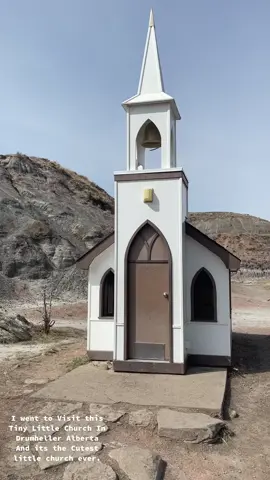 Finally Got a Chance to Visit the Tiny Church in Drumheller and Its literally so cute…..#drumhelleralberta #albertacanada #fyp #traveltiktok #travelalberta #foryour #foryoupage #belizeantiktokers #alberta 
