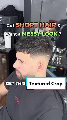 Hairstyle for Messy Short Hair 💫 #texturedcrop #shorthairstyles #messyhairstyle #haircutdesign #barbertips #barberadvice #barberrecommends #midfade #barber #viral #fyp #melbournebarber #barbertips 