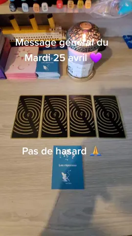Le message est pour toi si tu tombe dessus pas de hasard  du mardi 25 avril  #tiragepourtoi #tiragedecartes #cartomencienne🔮 #voyance #tiragedujour #tirageaujourdhui @sandrinemjel 