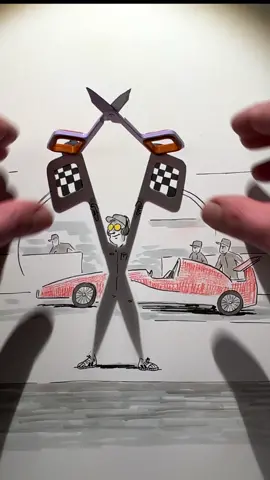 And… cut! 🏁 #racecar #palindrome #cutitout #shadowology #shadowart #scissors #Running #formula1 #racing #tracing #pitstop #flag #francorchamps #✂️