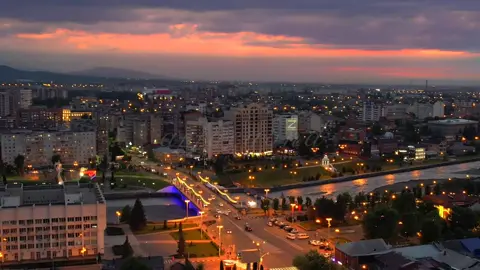 Эстетика вечернего Владикавказа❤️ #CapCut #CapCutVelocity #осетия #владикавказ #реки #тикток 