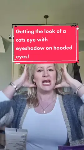 Getting the look of eyeliner with eyeshadow when you have hooded eyes or droopy eyelids! I LOVE THIS ONE!! Perfect eye makeup for mature skin on a night out! #datenighteyeshadow  #over40makeup #genxmakeup 