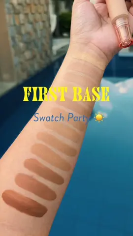 Still looking for your #TrueColours Match? 👯‍♀️🌈Here’s a #FirstBase Everyday Skin Tint swatch party for you! ☀️🎉  We’re at 499 until May 5 only! 🏃🏻🏃🏻‍♀️💨 So get your hands on them while you can 😉 Available online and in Colourette Physical Stores! 🧡💙💛🏬