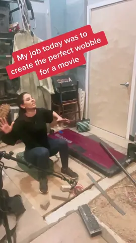 My #job #today was to #create the #perfect #wobble for a #movie #reelfoleysound#reelfoleysoundrtist #asmr #fyp #postproduction #lovemyjob #bts #audio 