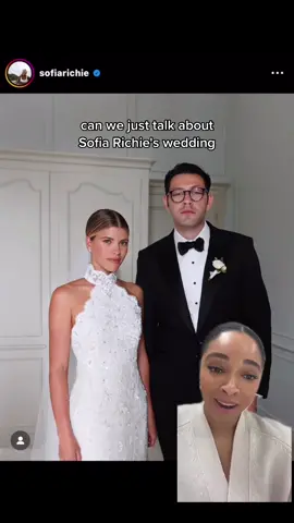 Sofia Richie is potentially the chicest celebrity bride ever #sofiarichie #sofiarichiewedding #sofiarichiestyle #bridal #wedding #weddingtiktok #voguewedding 