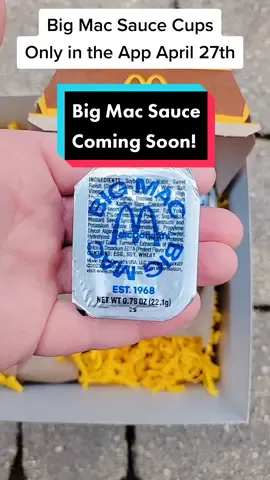 Are you grabbing Big Mac Sauce cups? if you do, I'd get them quickly because these limited sauces tend to be gone early! Huge thanks to @mcdonalds for sending some early Mac Sauce my way - I will have a video out soon with some Spicy McNuggets! #mcdonalds #bigmacsauce #macsauce #mcdonaldsapp #fastfood #mcds #macdonalds #burgersauce #saucecups #imlovinit 