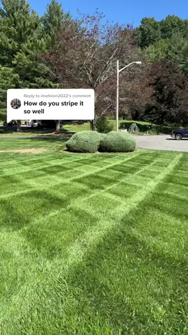 Replying to @imafelon2022 How do i stripe so well? Here are 3 PRO tips on how to stripe better! #lawntip #lawntips #lawn #lawntok #lawntiktok #lawncare #grass #grasstok #satisfying #oddlysatisfying #viral #fyp #foryoupage #howto #lawnstripes 