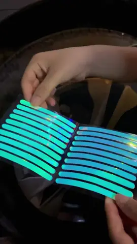 #car#viralvideo#goodthing#reflective#carstickers #wheelrimsticker #cool#fyp #wheelrimlight #party 