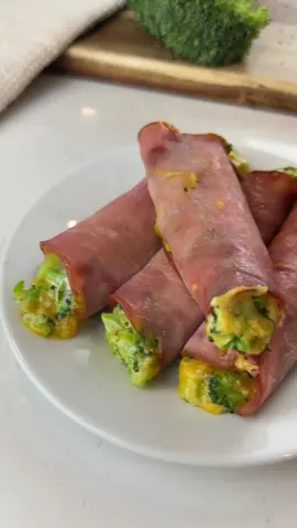Say “YUM” if you would eat these Ham & Cheddar Broccoli Roll Ups 🥦🧀  Ingredients: 6 slices of ham  3 oz shredded cheddar  2 oz cream cheese 1 cup of chopped broccoli florets Seasonings of your choice  Instructions:  1. Combine all ingredients except your ham.  2. Roll it up into the ham & air fry for 6-9 minutes at 400F. This is another example of why cooking your own healthy food at home is easy as heck and delicious 🙌